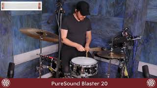 Video thumbnail for PureSound Blaster 20 Snare Wires Demo by drumfactorydirect.com