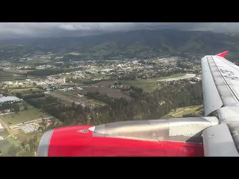 Avianca A320 approach and landing in Quito UIO!