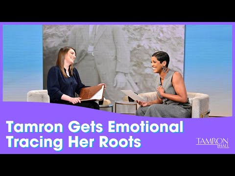 Tamron Gets Emotional as A Genealogist Traces Her Roots