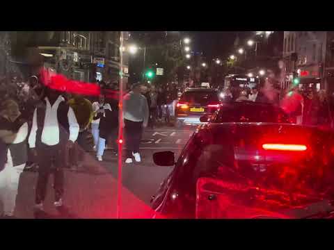 Tottenham fans walking back home after their match against Nottingham Forest FC. #foryou #london