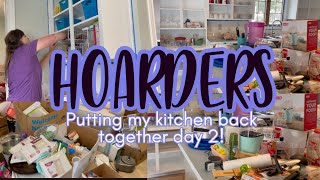 HOARDER!!! KITCHEN CLEANING & ORGANIZATION | CLEAN WITH ME | SAHM MOTIVATION | HOARDER CLEAN WITH ME