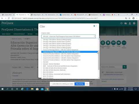 Dissertation proquest database