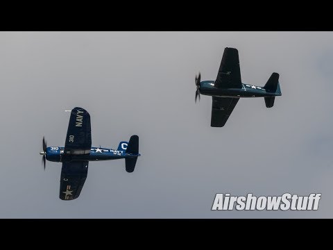 WWII Warbird Formation Flybys - EAA AirVenture Oshkosh 2017