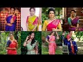 Borderless Silk Saree With Contrast Blouse Designs Kanchipuram Silk Sarees