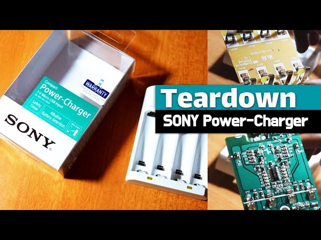 0x1ae Teardown | VLOG | SONY BCG-34HHU Ni-MH Compact Power-Charger for AA/AAA | 5V Micro USB Input