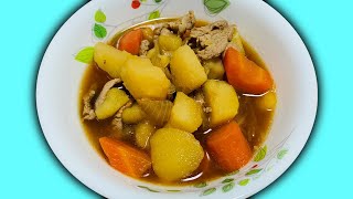 【料理初心者】一人暮らしの男がレシピを全く見ないで"肉じゃが"作ってみた