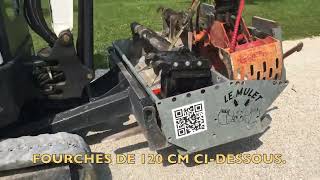 Kit fourche à palettes pour les paniers Le Mulet