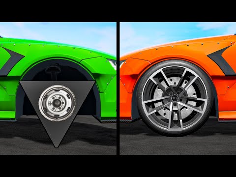 Triangle Wheel vs Round Wheel  - Beamng drivе