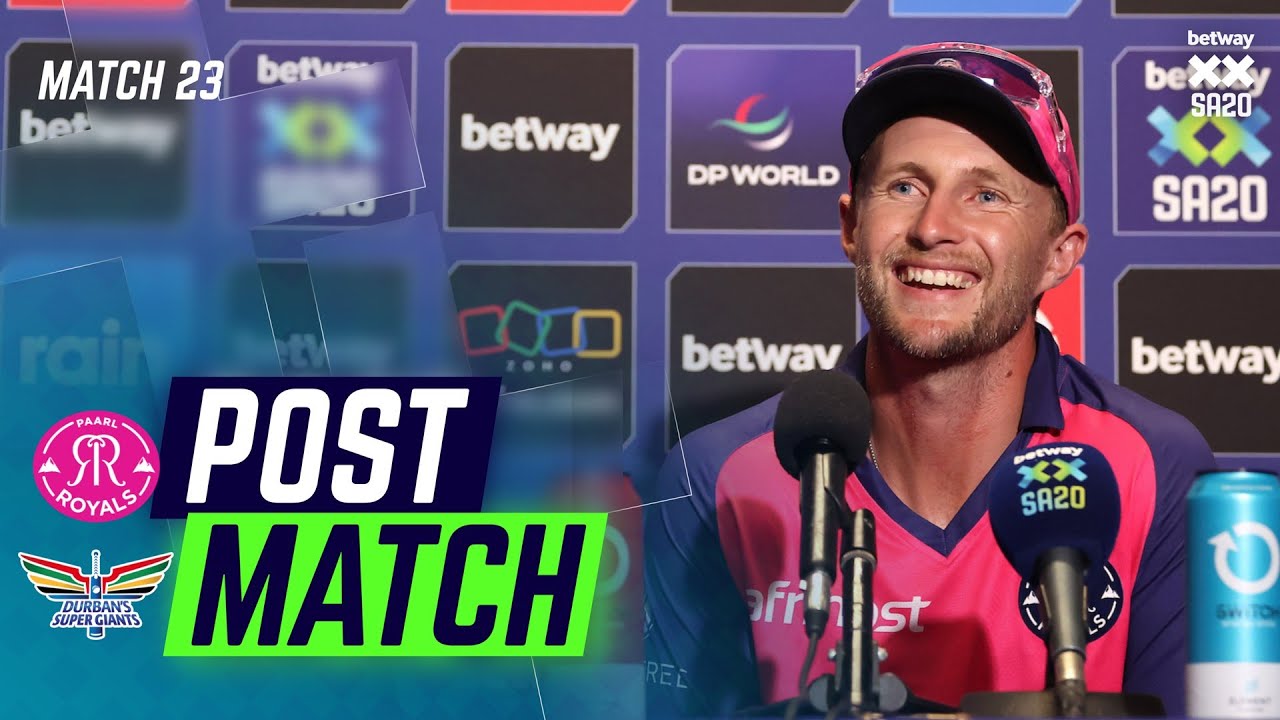 Joe Root, Paarl Royals | PRvDSG Post-match Presser