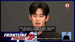 Kim Soo-hyun, nagsalita na sa kontrobersiya sa pagkamatay ng ex-girlfriend na si Kim Sae-ron