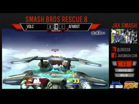 Jax Smash Weekly 4/14/16 - Volc(Yoshi) Vs. Afmbot(DK) WS