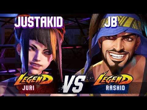 SF6 ▰ JUSTAKID (Juri) vs JB (Rashid) ▰ High Level Gameplay