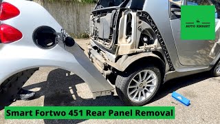 2008 Smart Fortwo 451 Removing Rear Body Panels