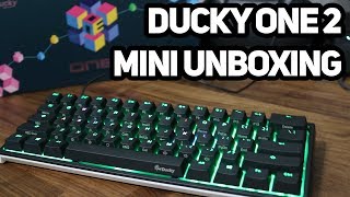 DUCKY ONE 2 MINI 60% MECHANICAL KEYBOARD UNBOXING!!!