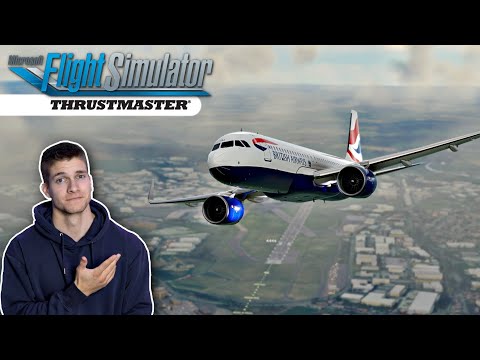 Im British Airways A320 unterwegs! Flight Simulator LIVE mit Thrustmaster TCA! AeroNewsGermany