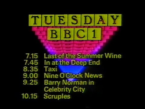 Tuesday 14th September 1982 BBC1 - Nationwide - Last Of The Summer Wine - Barry Norman - Angels