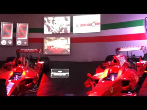 Inside Ferrari's Trophy room, Marinello, Italy.