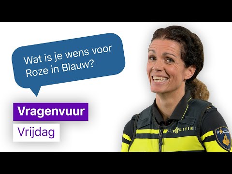 Roze in Blauw voorzitter Iris | Vragenvuur Vrijdag #14