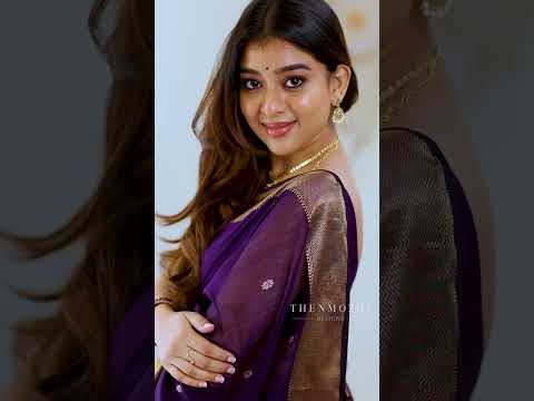 Royal Purple Big Border Maheshwari Silk Cotton Saree | Shop @ www.thenmozhidesigns.com