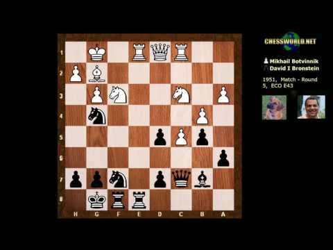 Evolution of Chess Style #188: Mikhail Botvinnik vs David Bronstein - World Ch. 1951 - Game 5