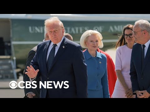 Trump lands in Switzerland for G7 Summit as world awaits details on Iran deal