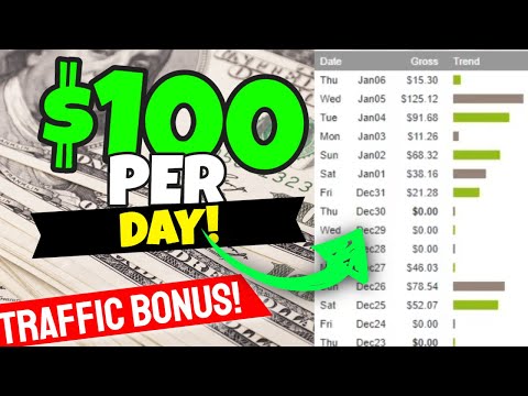 Fastest Way To Make $100/Day On Clickbank Without A Website (FREE 1000 Visitors Per Day Bonus)