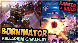 HEROES EVOLVED - BURNINATOR BUILD | BOMB VOYAGE SKIN | PALLADIUM RANKED GAMEPLAY!!