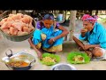 Chicken Kofta Curry Cooking And Eating By Santali Tribe Old Couple Chickenkofta