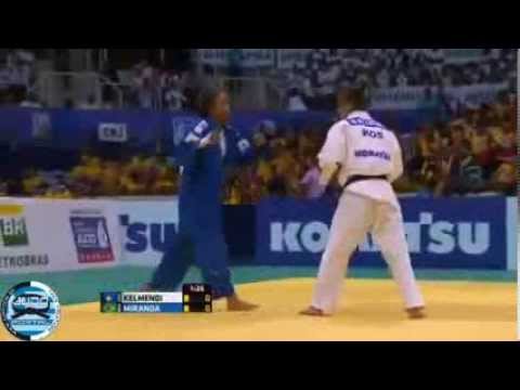 Majlinda KELMENDI (KOS) vs  MIRANDA Erika (BRA) Rio de Janeiro  - 52kg 2013 (IJF)