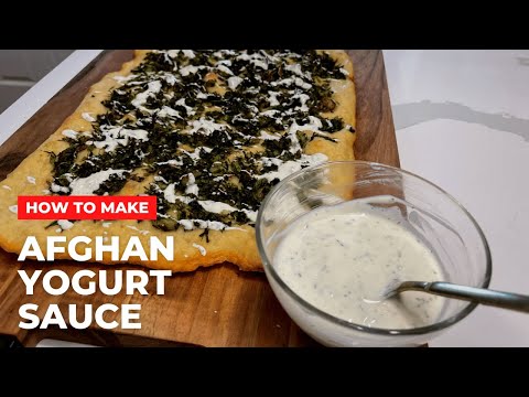 Afghan Yogurt Sauce Recipe - Make in 3 Minutes - Keep for a Week