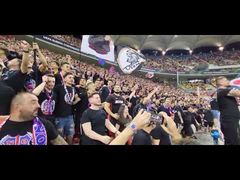 Peluza Nord Steaua face senzație la meciul cu Anderlecht (15.09.2022)