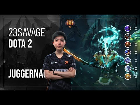 23Savage Smurf Juggernaut Safe Lane Dota 2 | Ranked Match | Gameplay