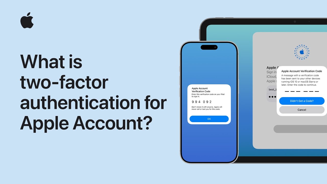 What is two-factor authentication for Apple Account? | Apple Support