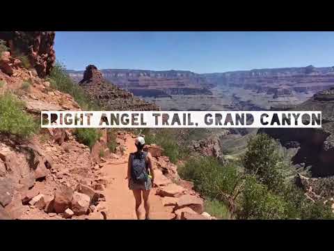 World Famous Mules Ride At Bright Angel Trail of Grand Canyon! 世界着名的骑骡! Video
