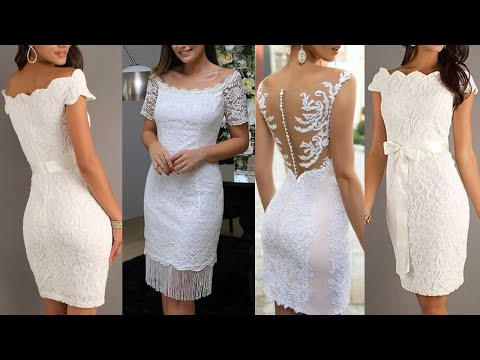 VESTIDOS CORTOS SENCILLOS para CEREMONIA de BODA CIVIL /  VESTIDOS CORTOS BONITOS y ELEGANTES