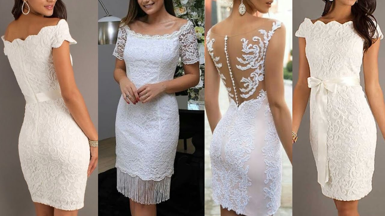 VESTIDOS CORTOS SENCILLOS para CEREMONIA de BODA CIVIL /  VESTIDOS CORTOS BONITOS y ELEGANTES