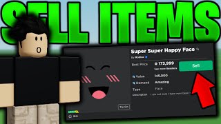 How To SELL ITEMS On Roblox! *EASY*