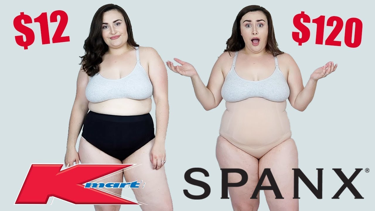 CHEAP VS EXPENSIVE.... THE ULTIMATE SHAPEWEAR TRY ON HAUL || KMART VS SPANX