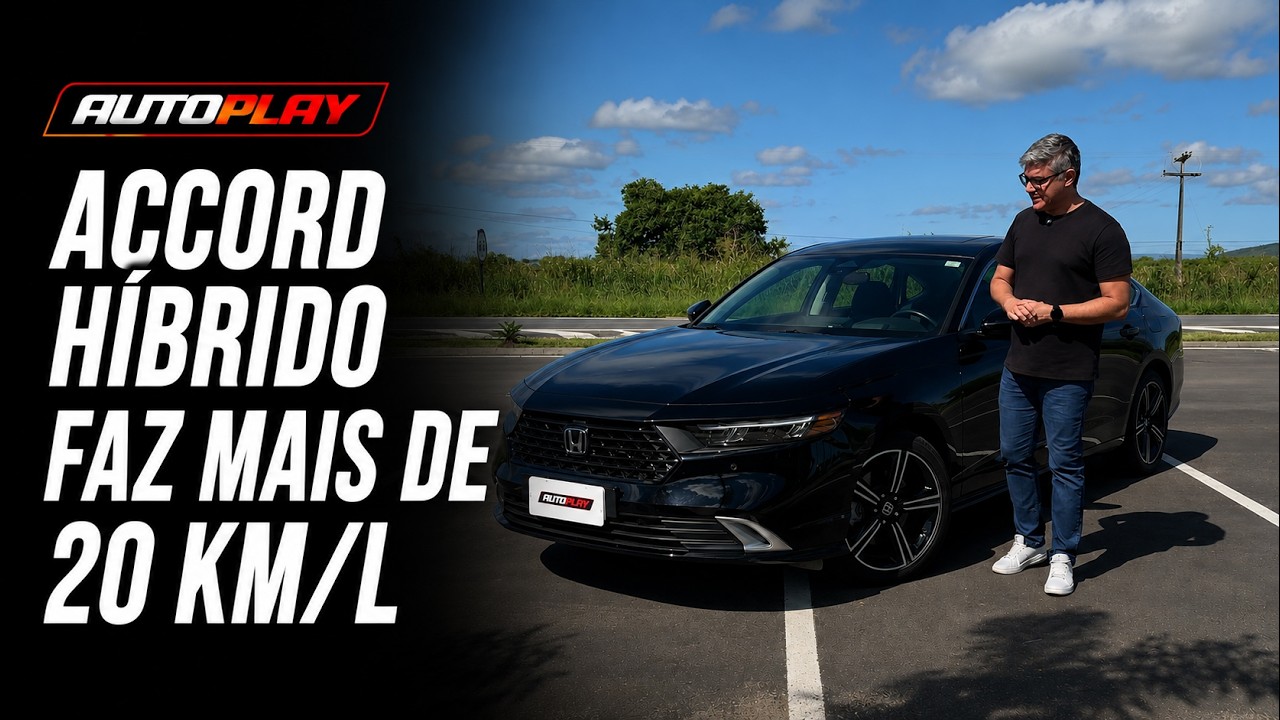 HONDA ACCORD HÍBRIDO tem mais de 200 cv e faz mais de 20 km/l