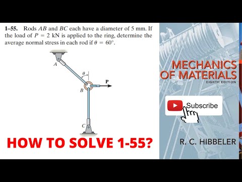 1-55 hibbeler mechanics of materials chapter 1 | mechanics of materials | hibbeler