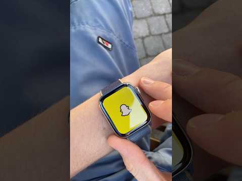 SNAPCHAT ON APPLE WATCH!? #apple #watch #snapchat #fyp #viralshort #comment #like #subscribe #tech