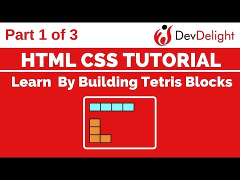 CSS Tutorial: Learn By Building Tetris Blocks (Tetrominoes) - part 1 out of 3
