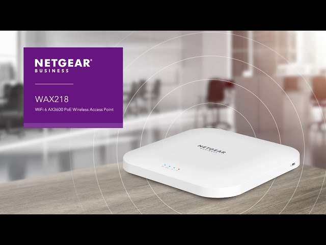 Video Teaser für Introducing the WiFi 6 AX3600 PoE Wireless Access Point by NETGEAR | WAX218