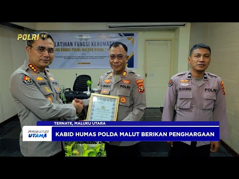 POLDA MALUT GELAR PELATIHAN HUMAS PERKUAT STRATEGI PUBLIKASI DAN CITRA POLRI