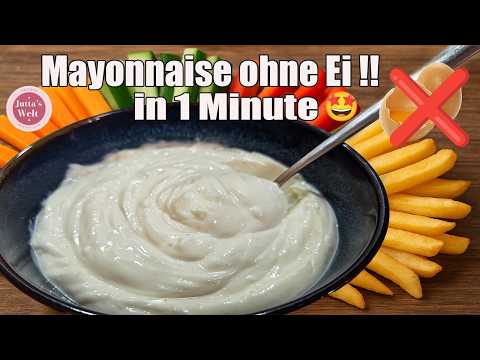 Mayonnaise ohne Ei | In 1 Minute selbst gemacht ❤️