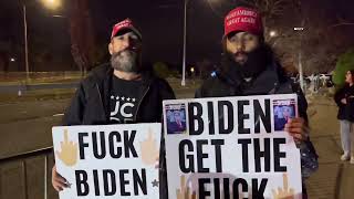 President Biden’s Motorcade on Father Capodanno Blvd. w/ Mixed Reactions - STATEN ISLAND