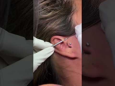 Tragus & Forward Helix using Base Laboratories Piercing Aftercare ⚡️