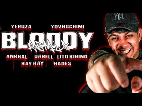 (REACCIÓN) Yeruza, YOVNGCHIMI, Hades 66, Lito Kirino, Darell, Ankhal, KAY KAY - Bloody Remix