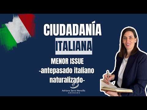 Ciudadanía italiana: abuelo naturalizado y menores de edad