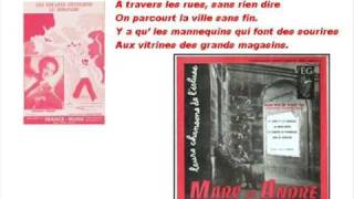 Marc et André - Les enfants s'ennuient le dimanche (Trénet)